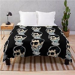 the terminator killer bones Throw Blanket