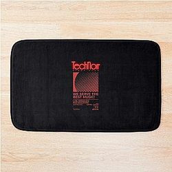80s Technoir Nightclub  from the Terminator Movie   	 Bath Mat