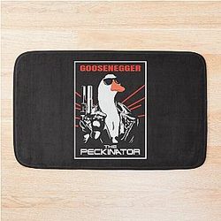 The Peckinator - A Funny Goose Parody of the Terminator Bath Mat