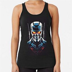 Unleash The Terminator: Precision, Power, Unstoppable. Racerback Tank Top
