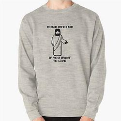 JESUS THE TERMINATOR Pullover Sweatshirt