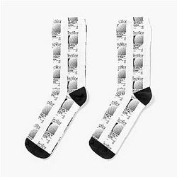 Retro 80s Technoir Nightclub Poster da Terminator Movie Socks