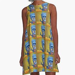Finn the Terminator: The ZOOBA character A-Line Dress