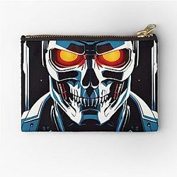 Unleash The Terminator: Precision, Power, Unstoppable. Zipper Pouch