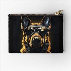 Cyber Shepherd: The Terminator Dog Zipper Pouch
