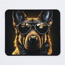 Cyber Shepherd: The Terminator Dog Mouse Pad