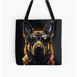 Cyber Shepherd: The Terminator Dog All Over Print Tote Bag