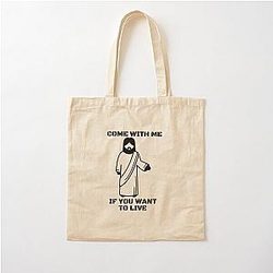 JESUS THE TERMINATOR Cotton Tote Bag