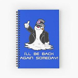 Frosty the Terminator  Spiral Notebook