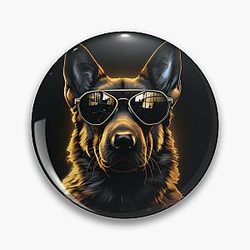 Cyber Shepherd: The Terminator Dog Pin