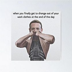 Mark Zuckerberg il Poster Terminator