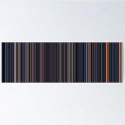 Moviebarcode: The Terminator (1984) [Simplified Colors] Poster