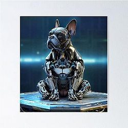 French Bulldog inspired by The Terminator Poster