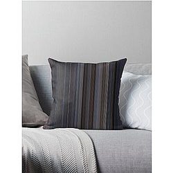 Moviebarcode: The Terminator (1984) [Simplified Colors] Throw Pillow