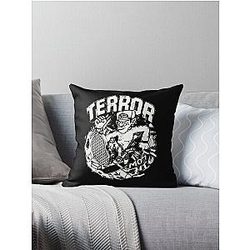 Vintage Terror band Poster Throw Pillow
