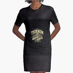 Best Logo Terror Band Graphic T-Shirt Dress