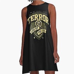 best logo terror band  A-Line Dress