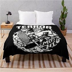 Vintage Terror band Poster Throw Blanket