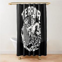 Vintage Terror band Poster Shower Curtain