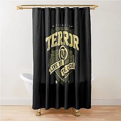 best logo terror band  Shower Curtain