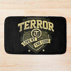 best logo terror band  Bath Mat