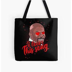 ラトル Terry Crews 私はこの歌を愛しています プリントトートバッグ