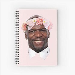 Terry Crews フラワークラウンスパイラルノートブック