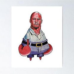 Terry Crews カニのスケッチ メメポスター
