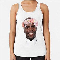 Terry Crews フラワークラウンレーサーバックタンク