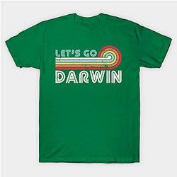 Let's Go Darwin Vintage Sunset Funny Meme Gift T-Shirt TP1201