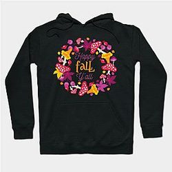 Happy Fall Y'all Thanksgiving Autumn Season Hoodie TP1701