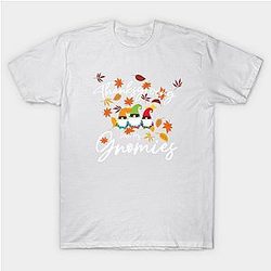 great present for friends and family who love funny Thanksgiving With My Gnomies Funny Thanksgiving 2021 design T-Shirt TP1201