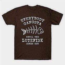 Funny Lutefisk Traditional Norwegian Food T-Shirt TP1201