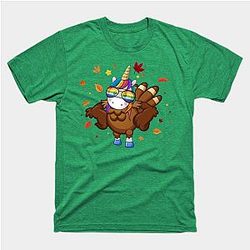 Dabbing Unicorn Turkey Thanksgiving Funny I Am A Dog Lover T-Shirt TP1201