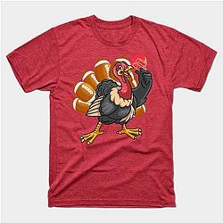 Cool Football Player Gift Gobble Thanksgiving Turkey T-Shirt TP1201
