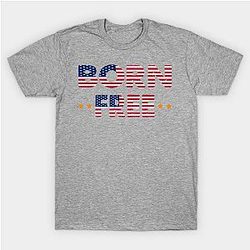 Born Free American USA, 4th July T-Shirt TP1201