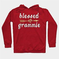 Cute Gold Arrow Blessed Grammie Thanksgiving Hoodie TP1701