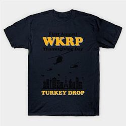 WKRP Turkey Drop Retro T-Shirt TP1201