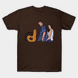 Thanksgiving Turkey and Distracted Boyfriend Meme T-Shirt TP1201