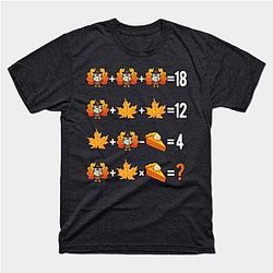 Thanksgiving Order of Operations Quiz Math Teacher life Gift T-Shirt TP1201