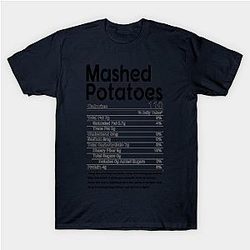 Thanksgiving Mashed Potatoes Nutritional Facts gift T-Shirt TP1201