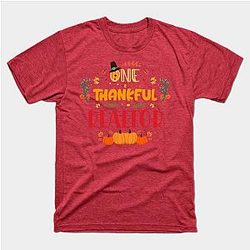 One Thankful Realtor Thanksgiving Cute Gift T-Shirt TP1201