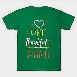 One Thank Mimi Happy Thanksgiving Day T-Shirt TP1201
