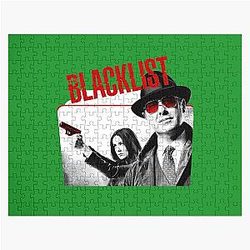Discover Cool Women's Classic The Blacklist Season T-shirt Black Jigsaw Puzzle