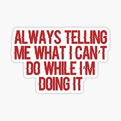 The Blacklist Reddington Quote Sticker