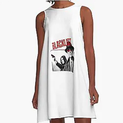 Discover Women's Classic The Blacklist Season T-Shirts Black A-Line Dress