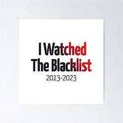 The Blacklist Farewell Design Poster