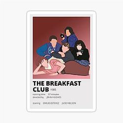 The Breakfast Club Minimalist Sticker