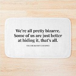 The Breakfast Club Andrew Quote Bath Mat