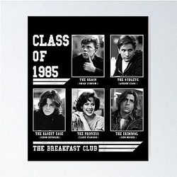 The Breakfast Club Class of 1985 Poster